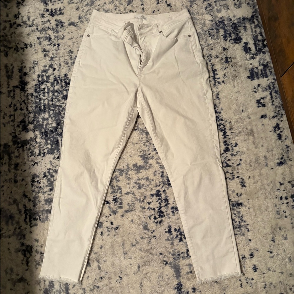LOFT Off-White Denim Pants